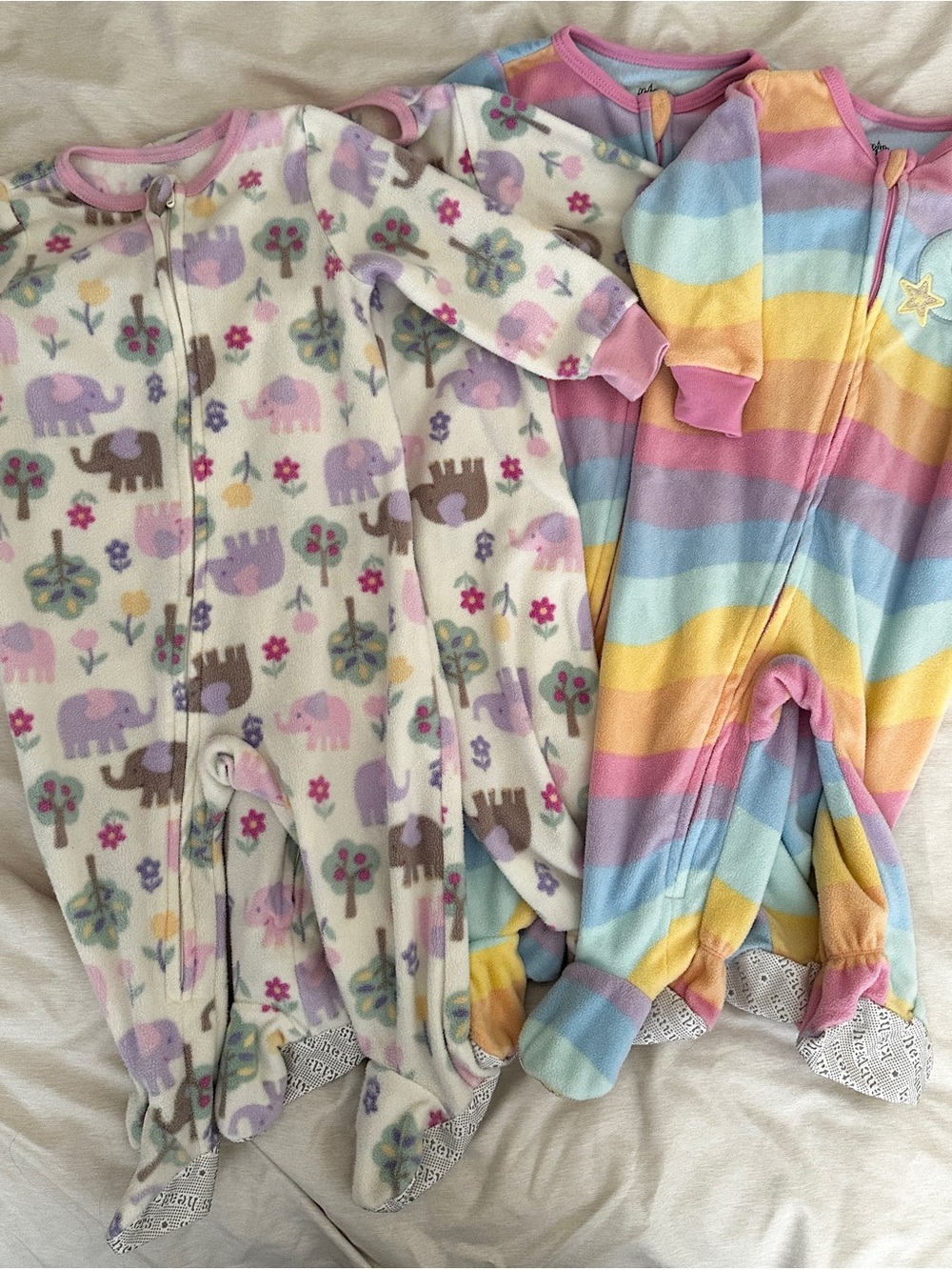 Twin Footie Bundle! Plush Zippered Sleepwear
